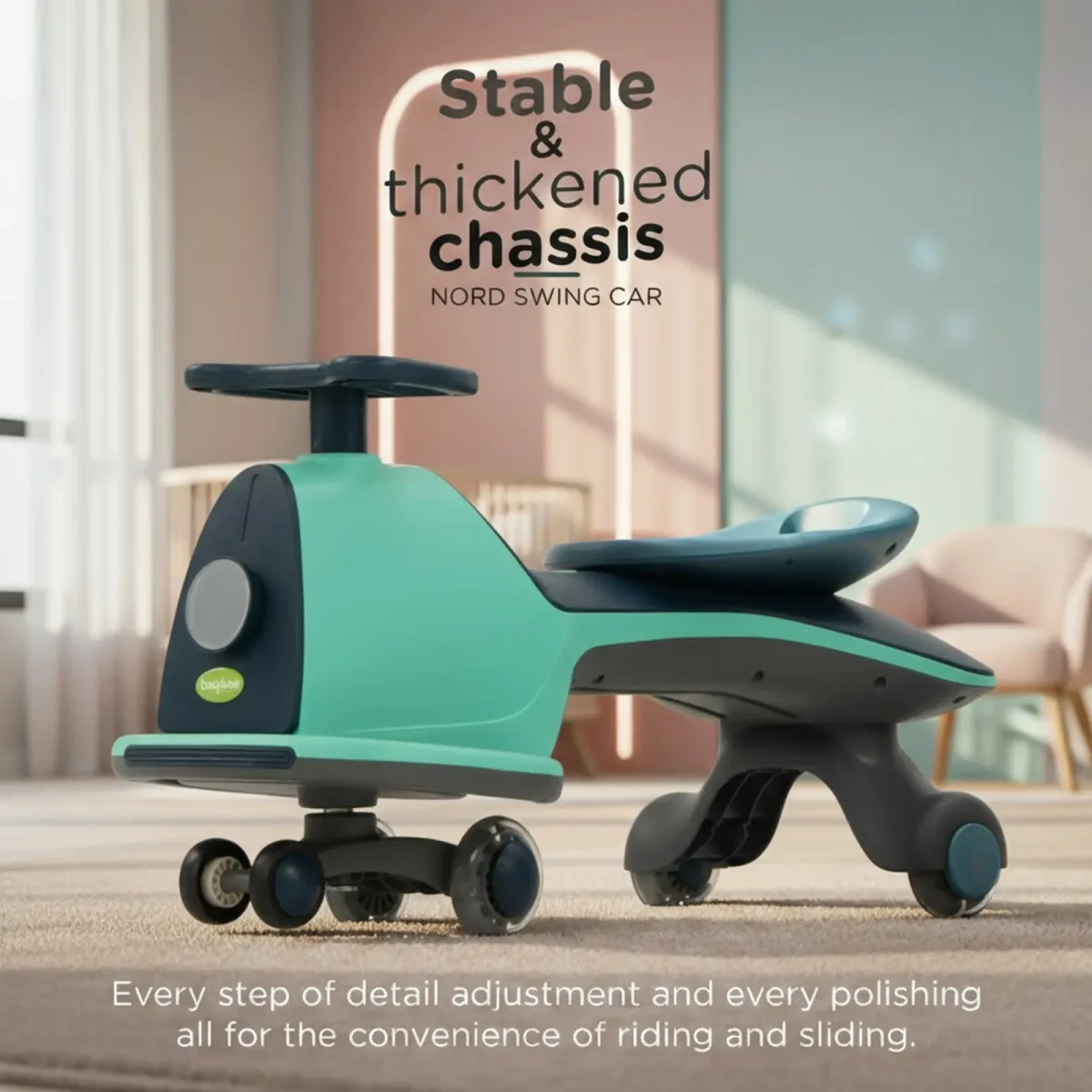 Baybee Nord Kids Magic Swing Car for Kids - Image 6