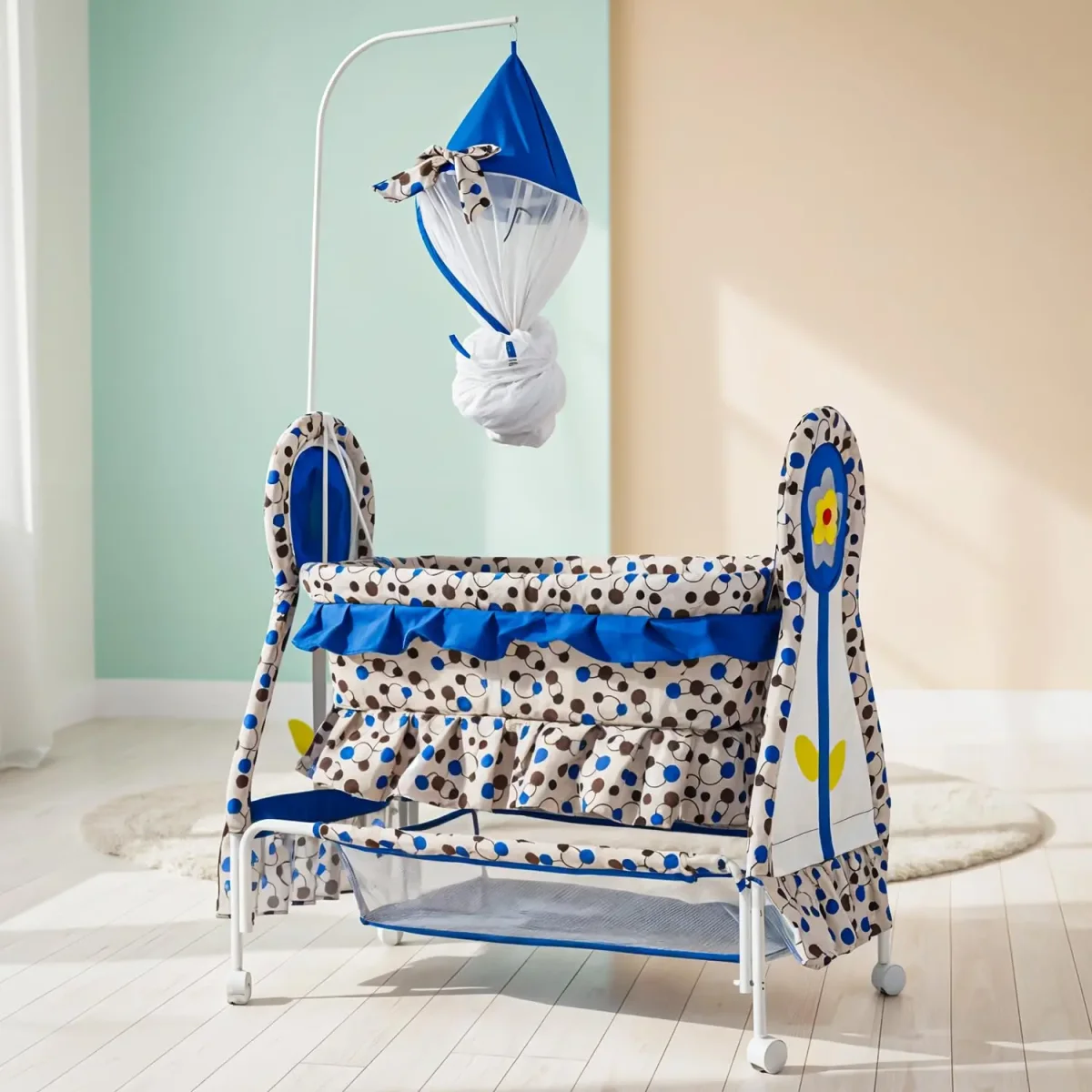 Baybee Baby Swing Cradle with Mosquito Net Infant Jhula & Palna for Newborns - Image 9