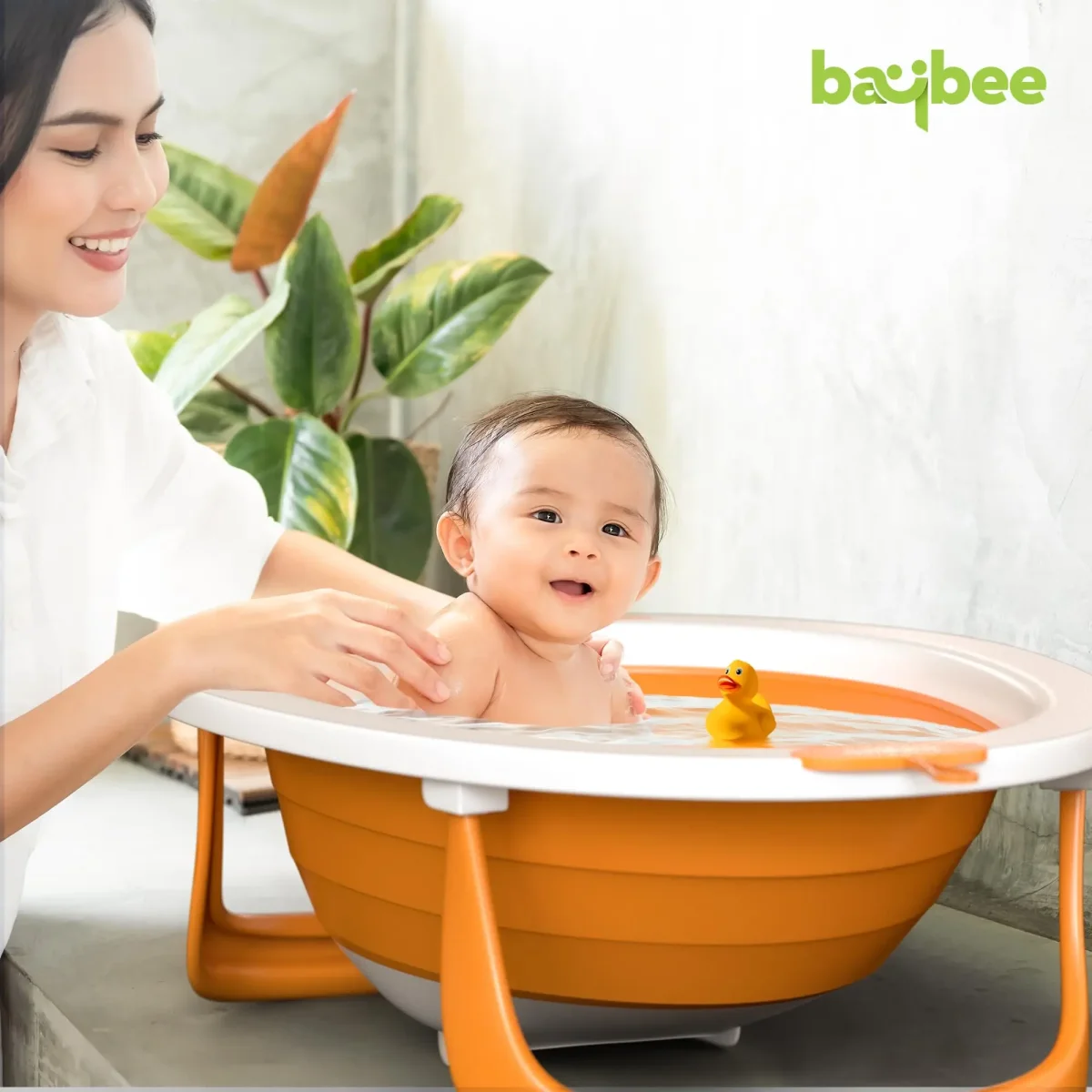 Baybee Ivola Foldable Baby Bath Tub for Kids, Mini Swimming Pool for Kids Bathtub for Baby - Image 2