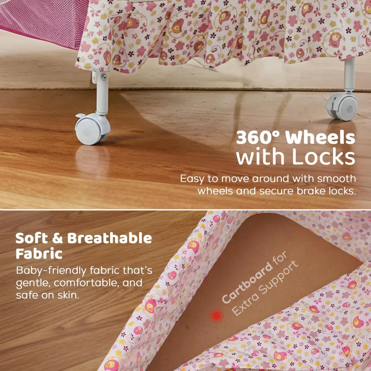 Baybee Baby Swing Cradle with Mosquito Net Infant Jhula & Palna for Newborns - Image 4